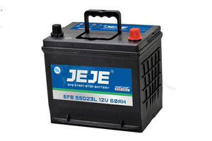 EFB স্টার্ট-স্টপ কার ব্যাটারি JEJE ব্র্যান্ড 12V 55D23L 60AH